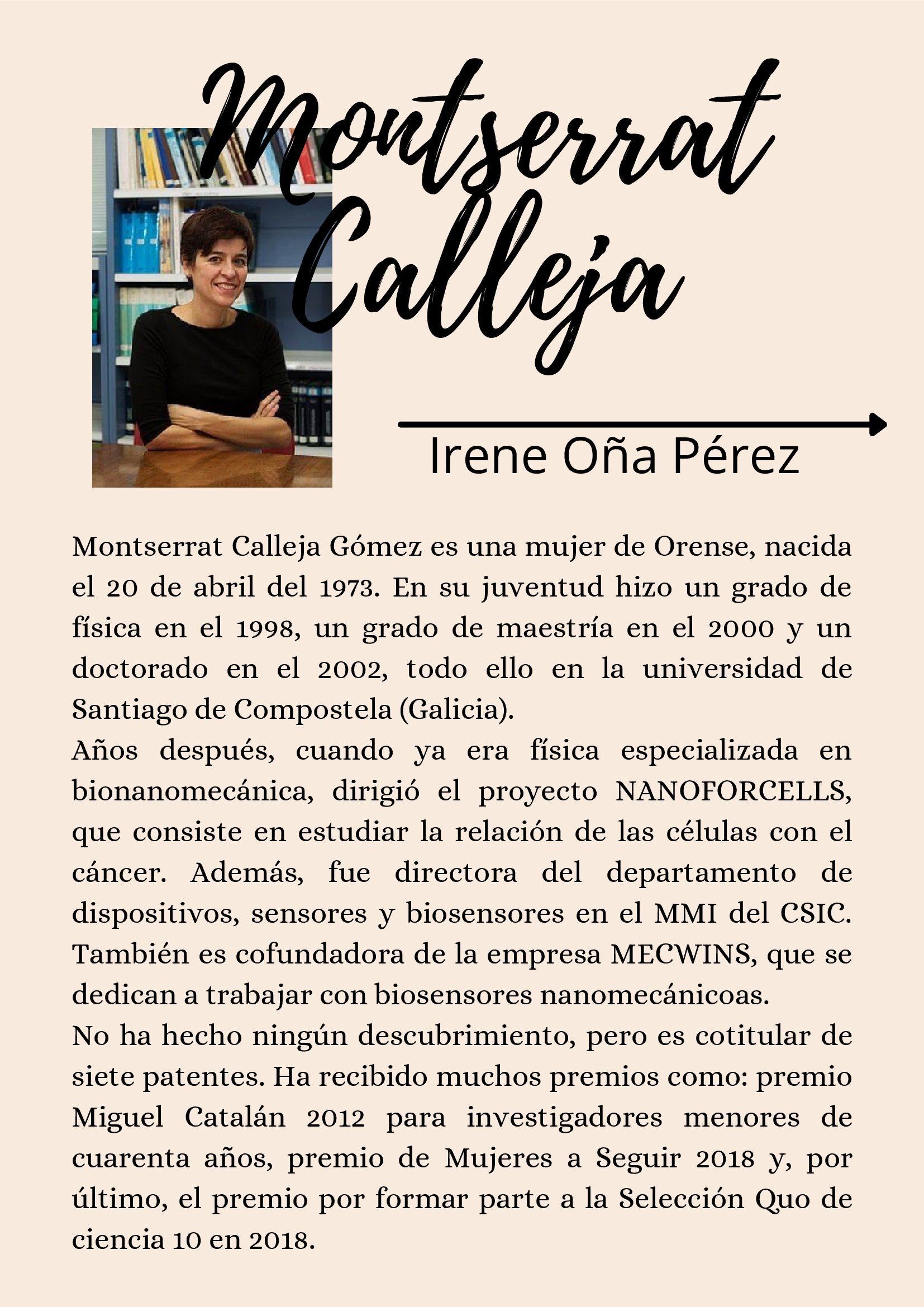 Artículo Montserrat Calleja - Irene Oña Pérez