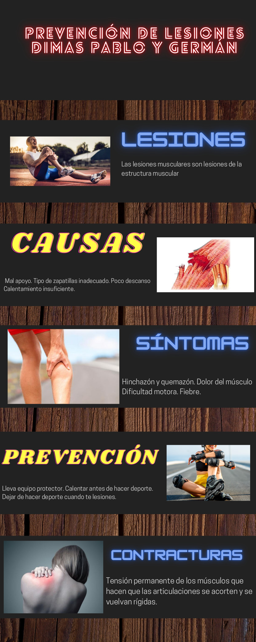 Infografía Lesiones musculares