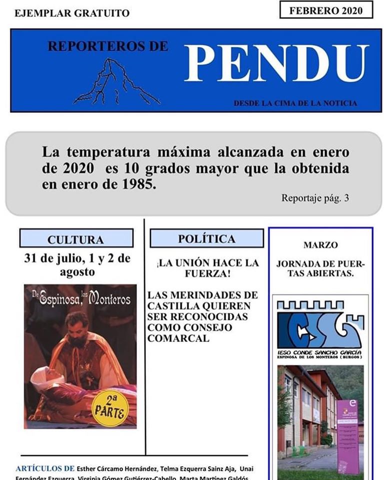 Reporteros de PENDU - Primer ejemplar