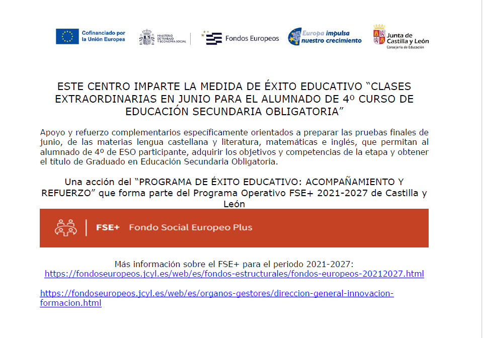 modelo exito educatiovo 4 ESO junio 2024